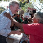 Tony Burke was presented with a photograph of James Price Point