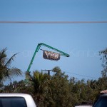 Community members even hung there banners from their Cranes