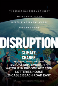 disruption climate change poster