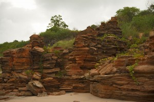 Ancient rocks Broome Jetty Beach