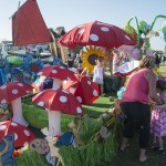 Fairy toadstools at 2015 Shinju Parade